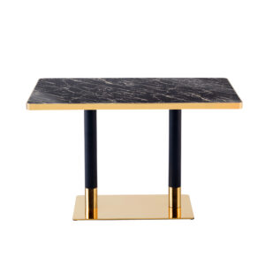 Black Shiny Marble Table – Ready In-stock
